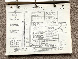 Apollo 11 NASA Vintage Final Flight Plan 3