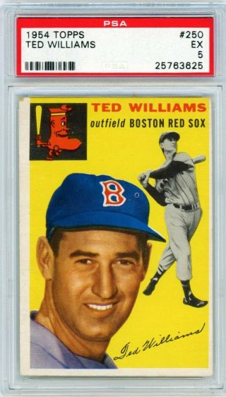 1954 Topps Ted Williams 250 Psa 5 P905