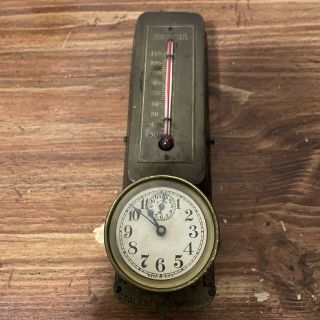 Vintage The Minneapolis Hotel Heat Regulator Thermometer Clock
