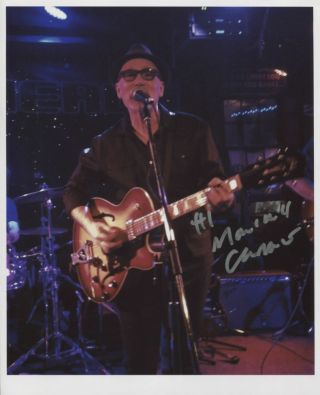 Marshall Crenshaw Signed 8 X 10 Photo In Person,