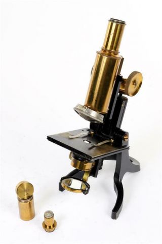 Vintage C1900 " Swift & Son " Brass Microscope 2377