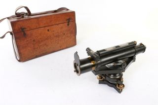 Vintage C1910 " Stanley " Brass Surveyors Level & Case 2354