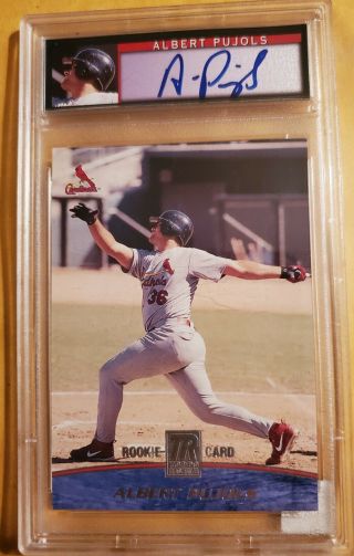 2001 Topps Reserve Albert Pujols Auto Rookie 103 Psa 8 Uncirculated/1500 Sp Rc