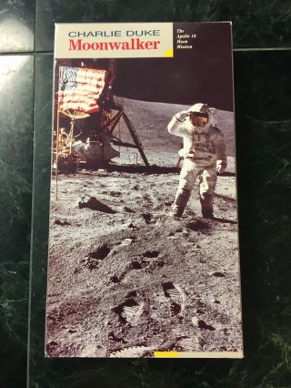Charlie Duke signed VHS Tape “Moonwalker” Apollo 16 Astronaut 2
