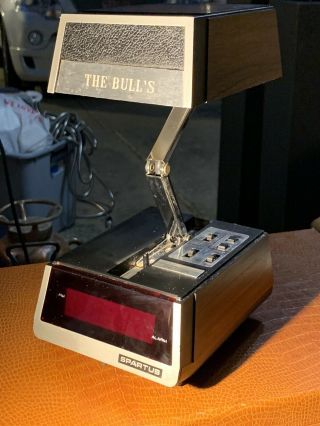 Retro Vintage 70s Spartus Desk Lamp With Digital Alarm Clock 1400