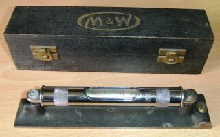 Moore & Wright - Engineers Level 305/8 " - In Wood Box
