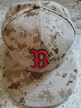 Boston Red Sox 59fifty 5959 Era Baseball Hat Cap 7 5/8 Mlb Tan Digital Camo