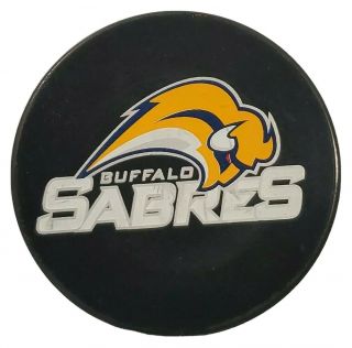 Buffalo Sabres Nhl Official Hockey Puck By Puck World Vintage Made In Cz
