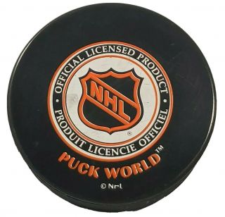 BUFFALO SABRES NHL OFFICIAL HOCKEY PUCK BY PUCK WORLD VINTAGE MADE IN CZ 2