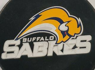 BUFFALO SABRES NHL OFFICIAL HOCKEY PUCK BY PUCK WORLD VINTAGE MADE IN CZ 3
