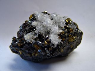 Pyrite With Quartz Crystal Cluster