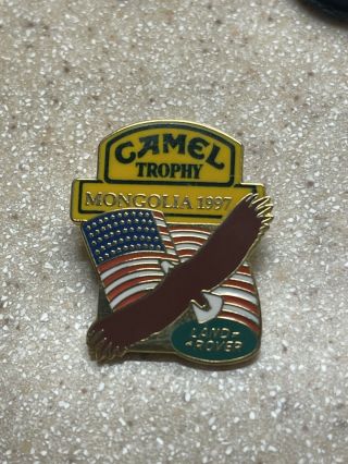 Land Rover Camel Trophy Mongolia 1997 Vintage Collectible Pin