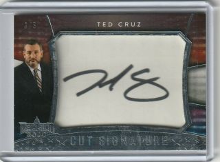 Ted Cruz Cut Signatures Autographed Card Serial Numbered 3/5