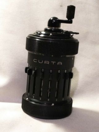 Curta mechanical calculator Type I in perfect order w/can 2