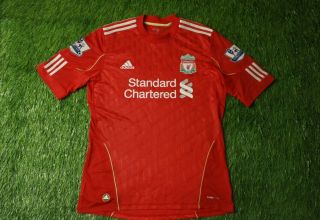 Liverpool England 2010/2012 Football Shirt Jersey Home Adidas Size M