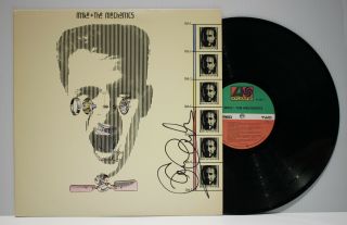 Autographed Hand Signed Mike,  (and) The Mechanics Record Album Cover Lp