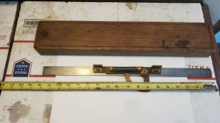 Vintage/antique W.  & L.  E.  Gurley Surveyor Level In Wooden Box