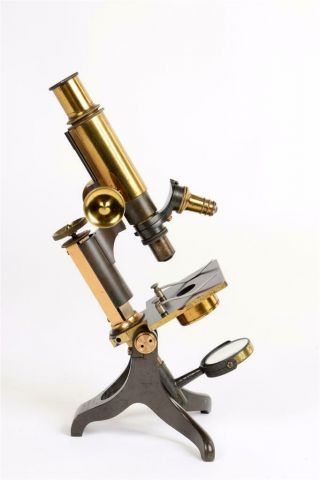 Vintage C1900 " Baker " Brass Microscope   1941