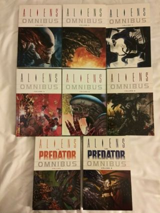 Aliens Omnibus Vol 1 - 6 1 2 3 4 5 6,  Aliens Vs Predator Vol 1 & 2 Never Read