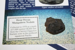 Deep Ocean Manganese Polymetallic Nodule Glomar Explorer 1979 3 Miles Down 9
