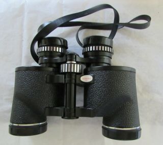Vintage Tasco Fully Coated Binoculars Model 116 Feather Weight w/ Case 7X35 3