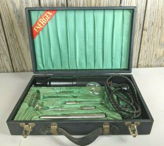 Vintage Energex Violet Ray Quack Medical Device Kit Complete