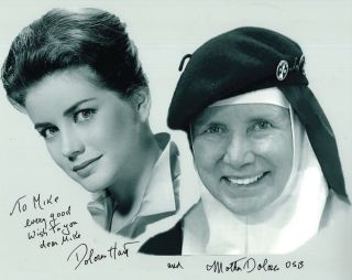 Dolores Hart Hand Signed 8x10 Photo,  Elvis King Creole Actress To Mike