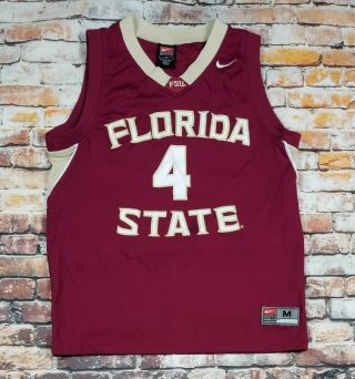 (p - 7717) Nike Team Florida State Seminoles Football Jersey Fsu Womens M 4