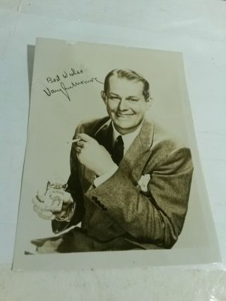 Van Johnson Actor Camel Cigarettes Ad Hand Signed Photo Caine Mutiny
