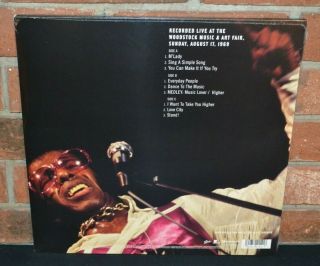 SLY & THE FAMILY STONE - Woodstock 1969,  Ltd RSD 1st Pr 2LP BLACK VINYL Etch 3