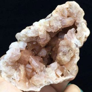 125g Rare Pink Quartz Crystal Cluster Agate Geode Mineral Specimen/argentina