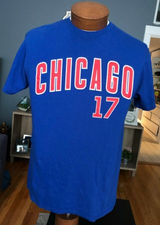 Kris Bryant Chicago Cubs Mlb Baseball T Shirt Size Medium Mens Clothing Official