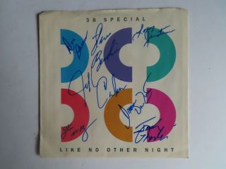 Signed Autographed 45 Record Sleeve Only 38 Special - Like On Other Night