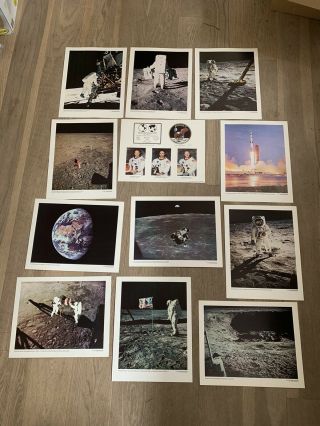 Set Of 12,  1969 Apollo 11 Official Nasa Photograph 14x11” Print Set 4
