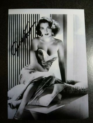 Abbe Lane Authentic Hand Signed Autograph 4x6 Photo - - Sexy Actress & Singer