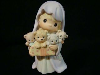 Precious Moments " Bear " Ing Gifts Of Great Joy - Regular Nativity Addition