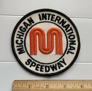 Michigan International Speedway Nascar Race Track 4” Round Embroidered Patch