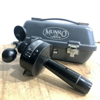 Munro Im159 Handheld Anemometer - Met Office Mechanical Wind Cup Meter (mph)