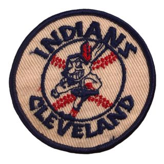 1973 - 78 Cleveland Indians Mlb Baseball Vintage 3 " Round Chief Wahoo Team Patch