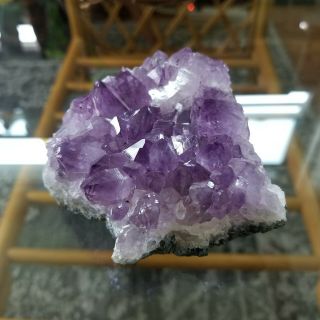 Natural Raw Amethyst Quartz Geode Druzy Crystal Cluster Specimen Estate Find