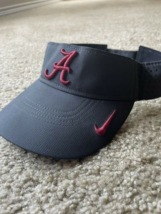 Nike Dri - Fit Alabama Crimson Tide College Football Visor Hat Adjustable