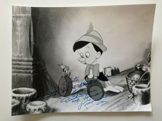 Dickie Jones - Voice Of Pinocchio - Hand Signed Autograph