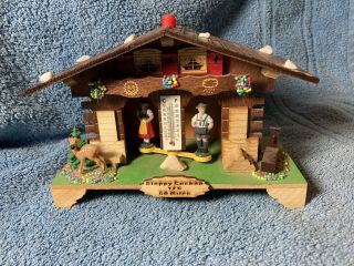 Wooden German Weather House With Bavarian Couple Made In Germany Weatherhouse (l