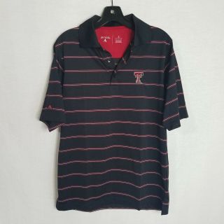 Antigua Texas Tech Red Raiders Short Sleeve Polo Golf Shirt Mens Small Sd203