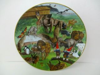 Noahs Ark Gnome 8.  5 " Collector Plate Fairmont Porcelain By Rien Poortvliet