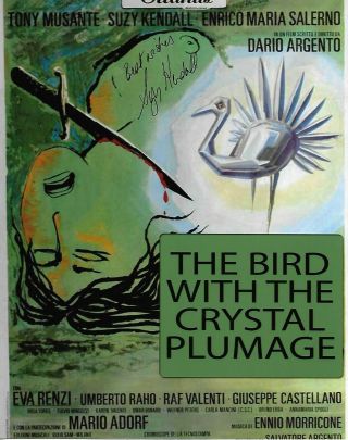 Suzy Kendall - The Bird With The Crystal Plumage - Hand Signed Photo