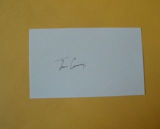 Tim Curry Signed 3x5 Index Card Autograph