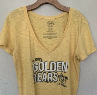 47 Brand California Cal Golden Bears Berkeley Women’s Yellow T Shirt Size Xl