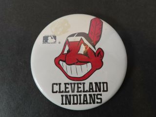 Cleveland Indians Mlb Button Pin Pinback Chief Wahoo