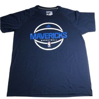 Adidas Dallas Mavericks Basketball Blue Ultimate Tee Men’s Xl Large